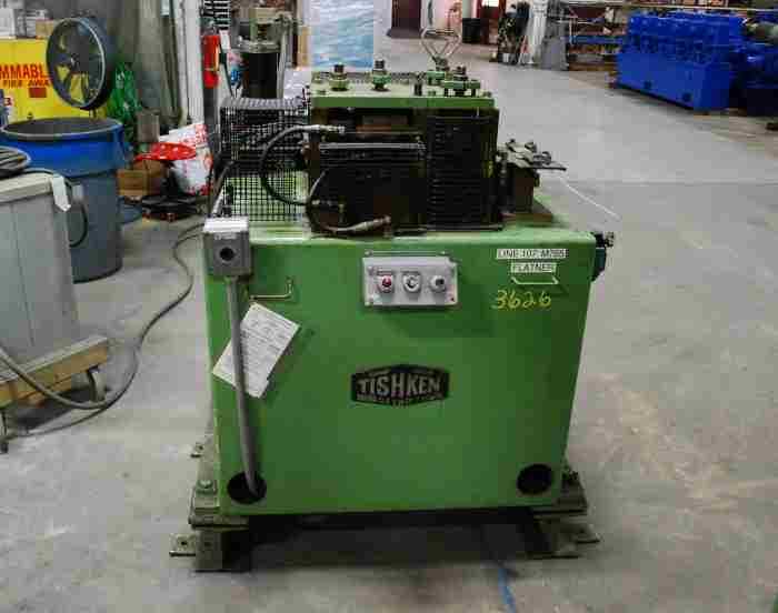 6" Tishken #6-R-6, flattener, 5-roll, R-L, 2" roll diameter - Image 6
