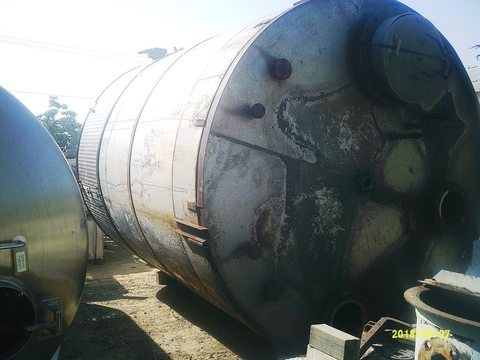 7500 gallon Combustion Engineering Howard Stainless Steel tank, 9'10" diameter x 13' 6" straight side. dome - Image 3