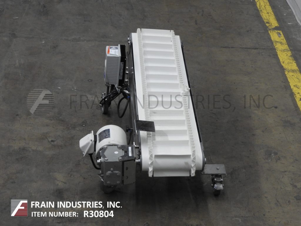 7-1/2" wide x 4.7' long, Dorner, decline cleated feed conveyor, Neoprene belt, 1/2 HP drive with a vari-speed - Image 3