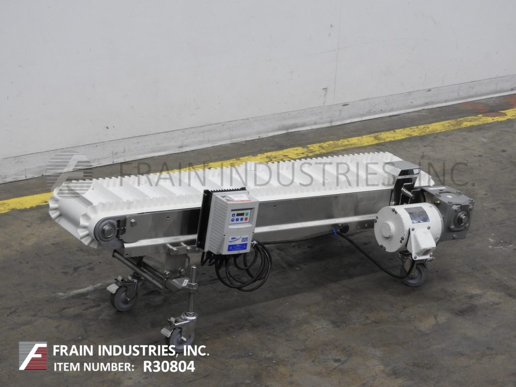 7-1/2" wide x 4.7' long, Dorner, decline cleated feed conveyor, Neoprene belt, 1/2 HP drive with a vari-speed - Image 5
