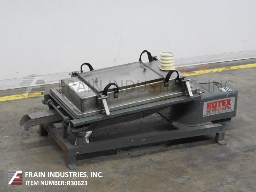17" x 32" Rotex #111PS-SSSL, Stainless Steel, single deck vibratory sifter separator, cover with quick - Image 1