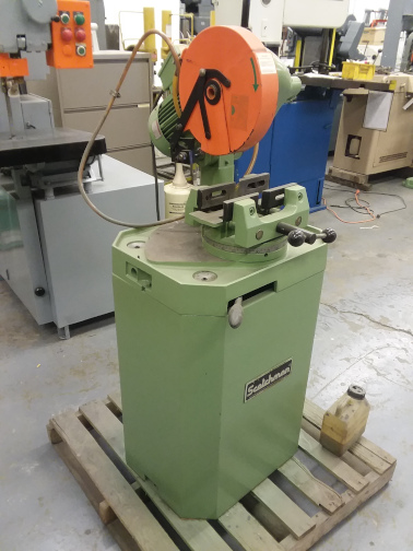 10" Scotchman #CPO-10, cut-off saw, 15-90&deg; cut, 36" height to vise, 22" x44", 2011 - Image 1