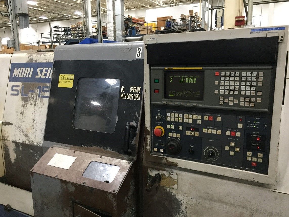 Mori Seiki #SL-15, 17.7" swing, 25.4" centers, 6" chuck, 3-jaw, 2" bore, tailstock, Fanuc MFT6 - Image 2