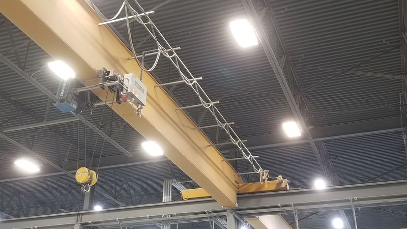 10 Ton, Shaw-Box, 110' Span, 25' lift, radio, VFD bridge, 2008, #1948 - Image 2