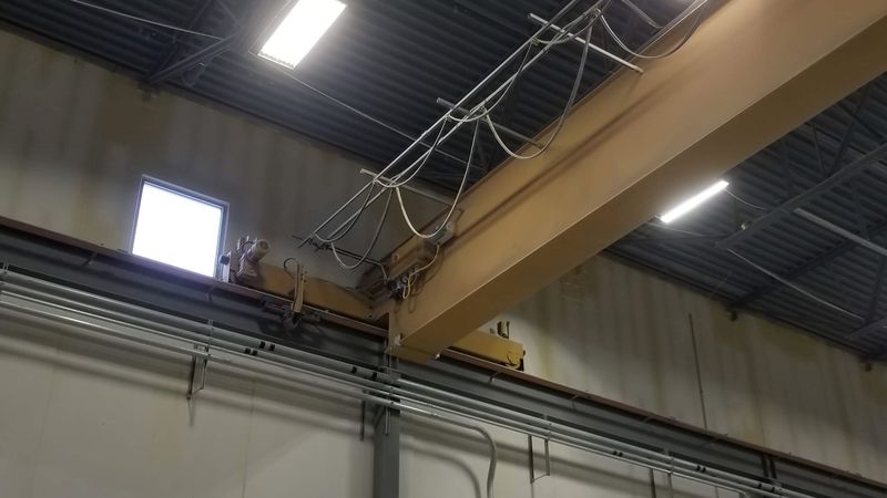 10 Ton, Shaw-Box, 110' Span, 25' lift, radio, VFD bridge, 2008, #1948 - Image 5