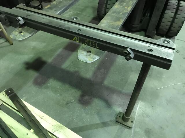 1/4" x 10' Allsteel, hydraulic shear, 40" front operated power back gauge w/readout, 6' squaring arm, 25 HP - Image 7