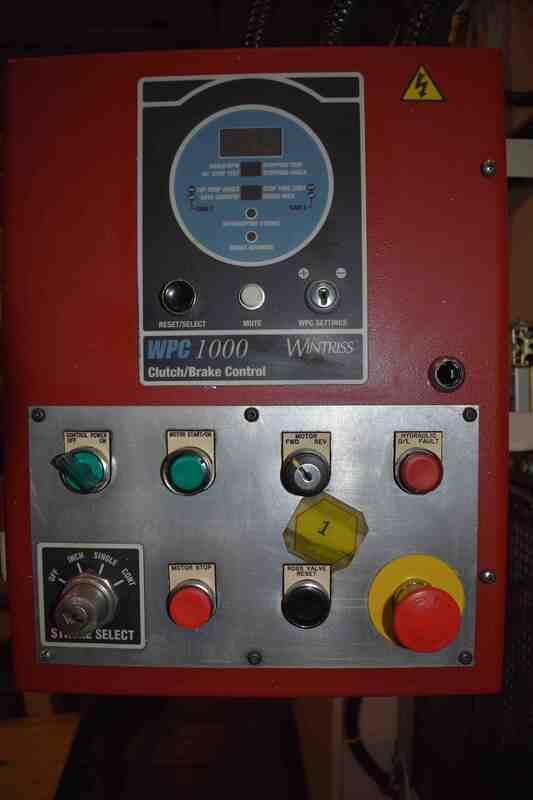 100 Ton, Goiti #CFR, 5.5" stroke, 11.2" Shut Height, 3.5" adj, 38" x 24.5" bed, T-slotted, gap frame press - Image 4