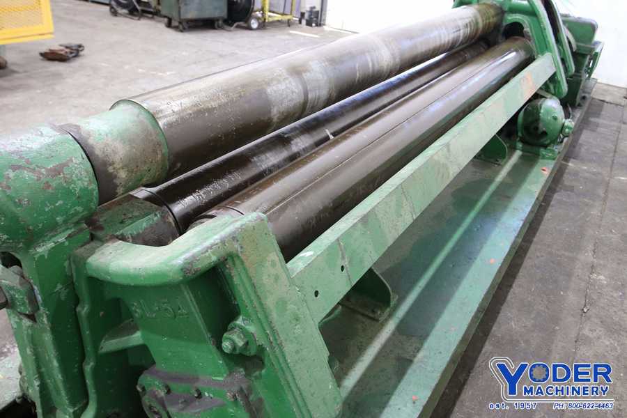 10' x 1/4" Webb #6L, initial pinch plate roll, 9" roll diameter, 15 FPM, air drop end, #70511 - Image 4
