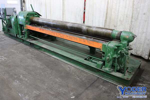 10' x 1/4" Webb #6L, initial pinch plate roll, 9" roll diameter, 15 FPM, air drop end, #70511 - Image 9