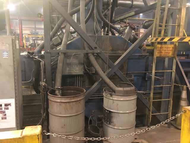 Wheelabrator #MaxMesh 48 pass thru shot blast system w/dust collection system, 48" W belt, 2007 - Image 5