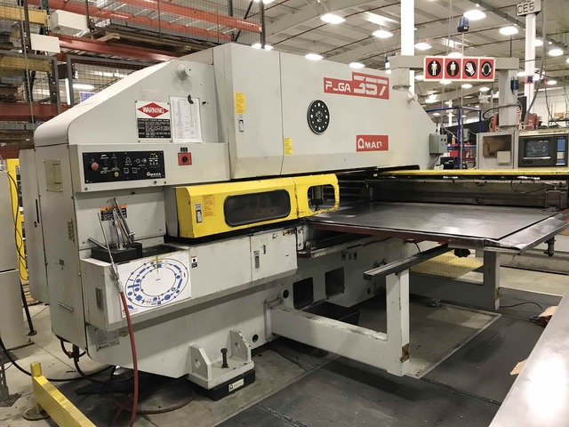 33 Ton, Amada #Pega-357, CNC turret punch, GE Fanuc 04PC, 44 station, automatic repositioning, hydraulic - Image 1