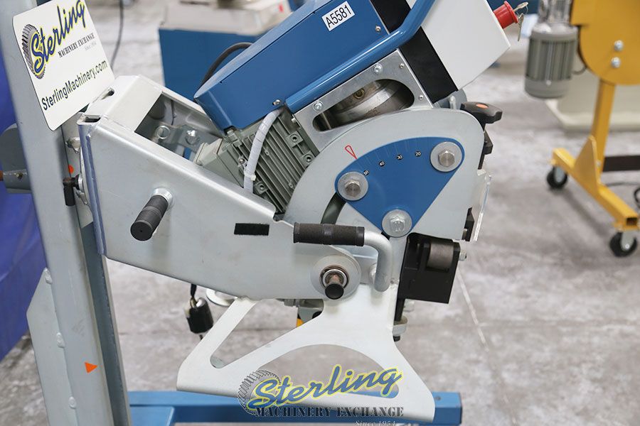 No. CM-15DS Baileigh, .59"W,automatic feed,horiz/verti positioning,.236"-1.57"thick, #A5581 - Image 4