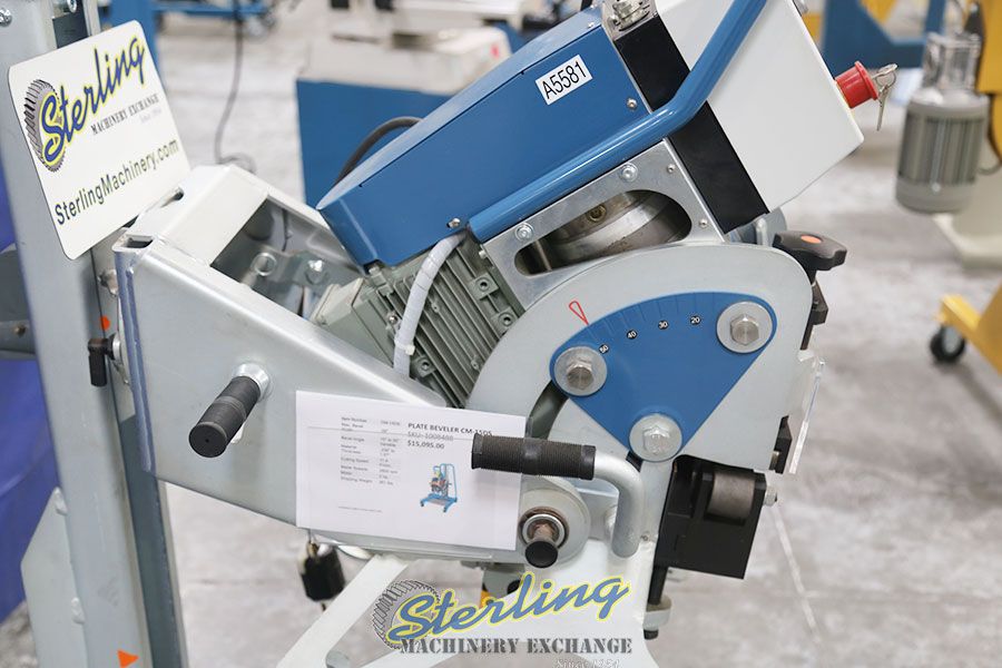 No. CM-15DS Baileigh, .59"W,automatic feed,horiz/verti positioning,.236"-1.57"thick, #A5581 - Image 6