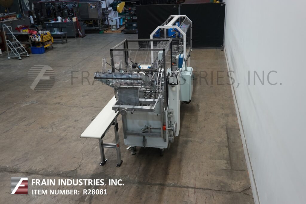 Adco #15D105EC, semi-automatic, horizontal, hot melt glue cartoner, 25-100 cartons per minute, Nordson hot - Image 3