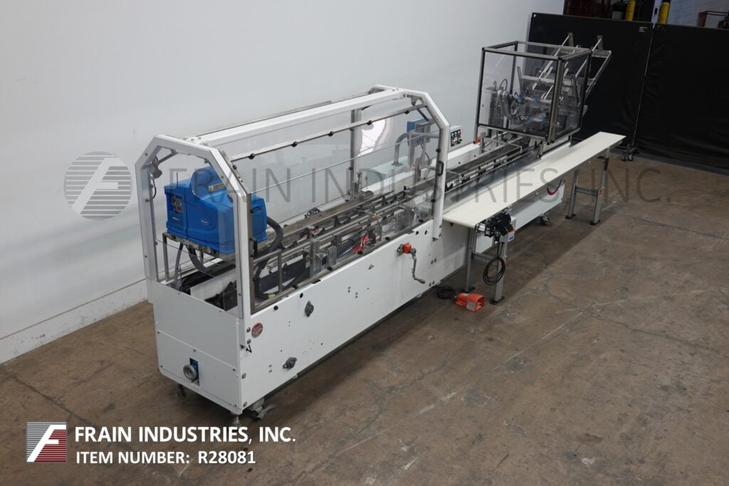Adco #15D105EC, semi-automatic, horizontal, hot melt glue cartoner, 25-100 cartons per minute, Nordson hot - Image 5