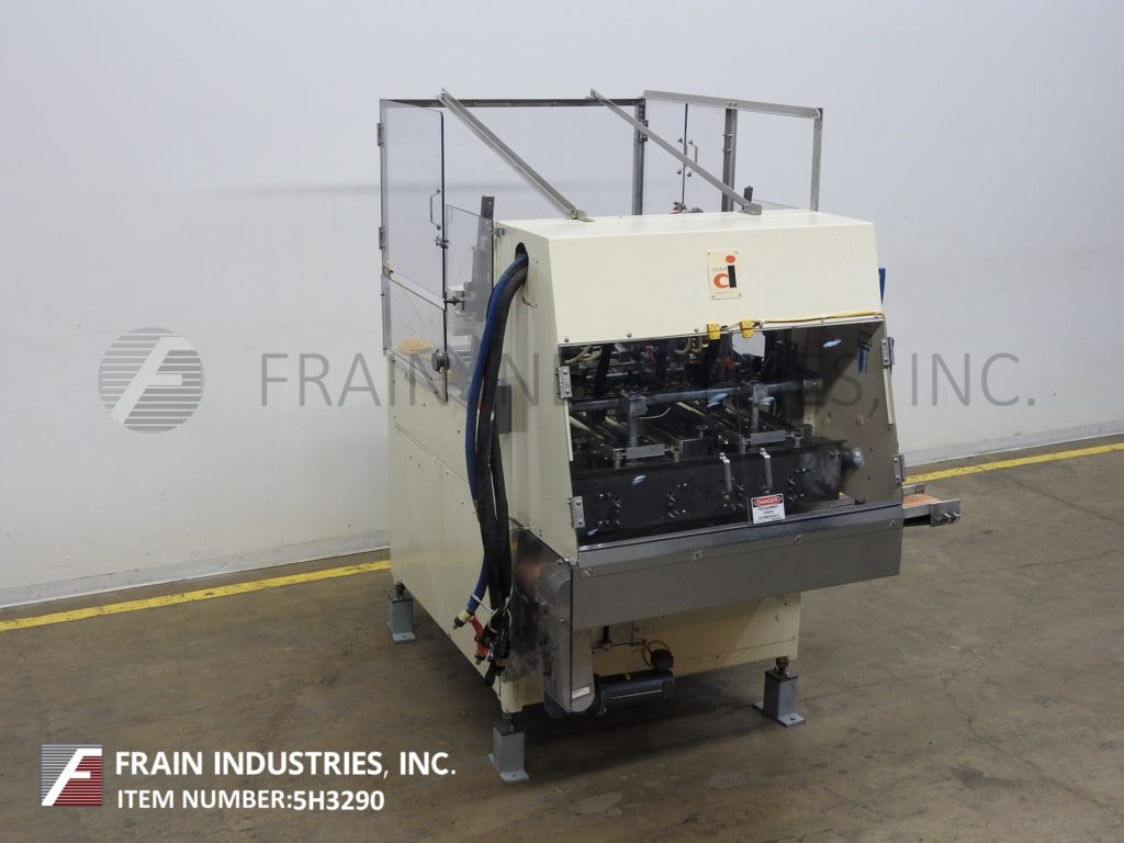 Delkor #752, automatic, dual head top load tray former with hot melt glue sealer, 5-60 cycles per minute each - Image 5