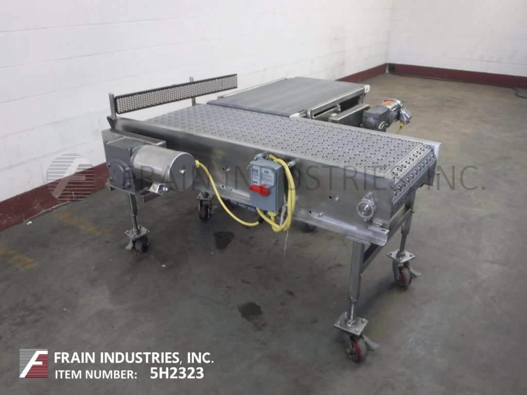 24" wide x 4.1' long, Intralox #ARB. activated roller belt conveyors, 28"-34" infeed/discharge, 1 HP drive - Image 2