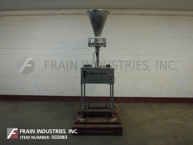 Spee Dee #CBE-4, 4 pocket volumetric filler, 6-48 indexes per minute, with 18" ID x 22" deep Stainless Steel - Image 4