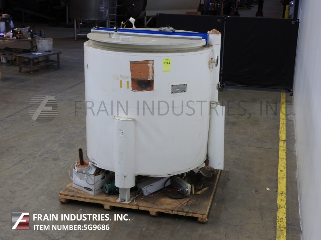 500 gallon Tycon USA, glass lined, low pressure jacketed, mixing tank, 53" diameter x 56" deep - Image 3