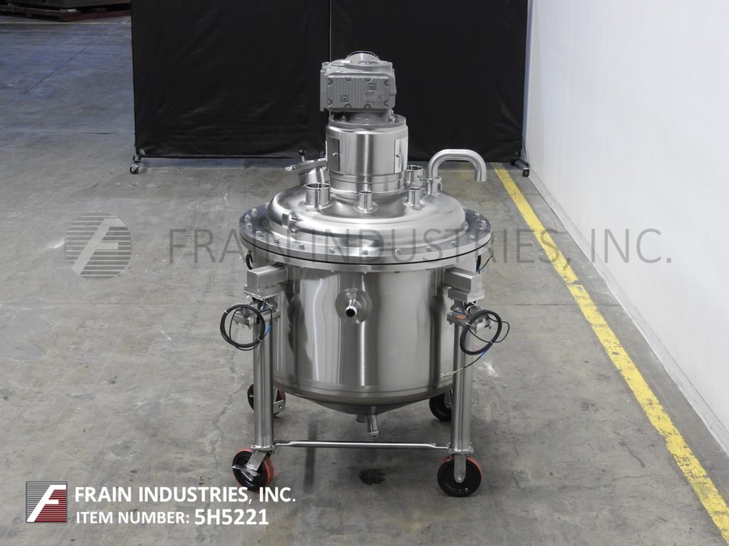 500 liter, Mueller, 316 Stainless Steel jacketed process tank, 100 psi, 36" ID x 36" deep with 28" straight - Image 4
