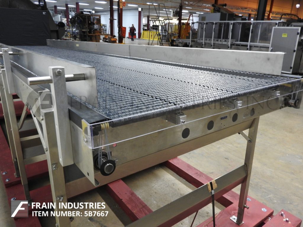 40" W x 177-1/2" L Shuttleworth, Stainless Steel accumulation table has 21mm standard pitch rollers - Image 2