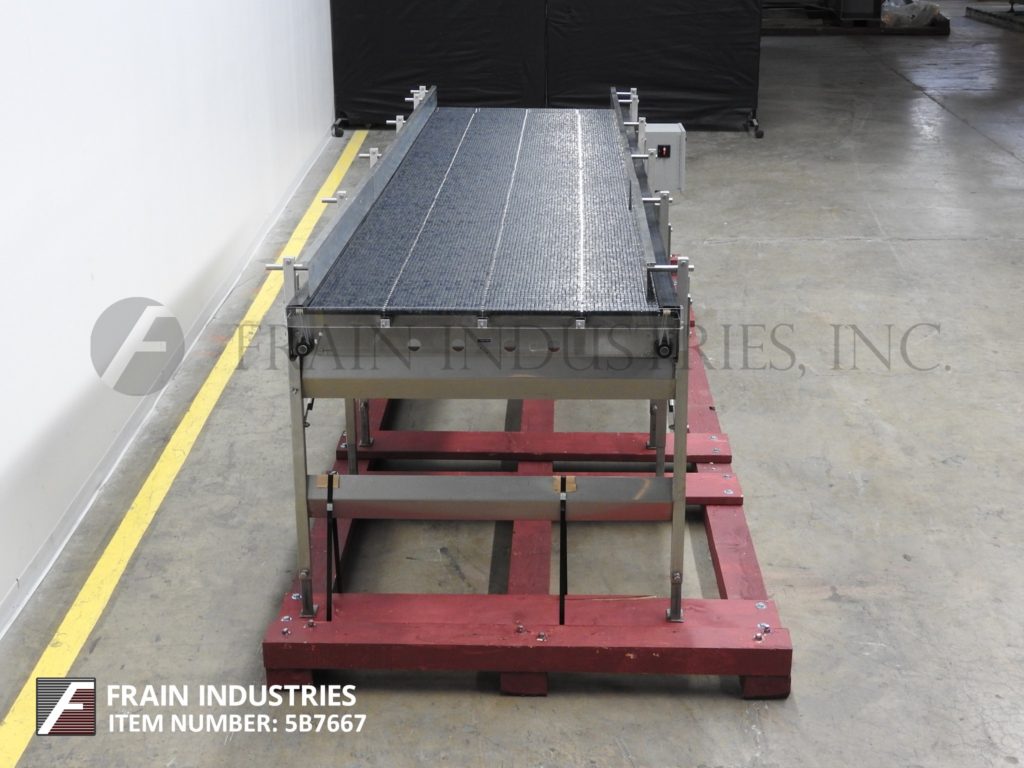 40" W x 177-1/2" L Shuttleworth, Stainless Steel accumulation table has 21mm standard pitch rollers - Image 4