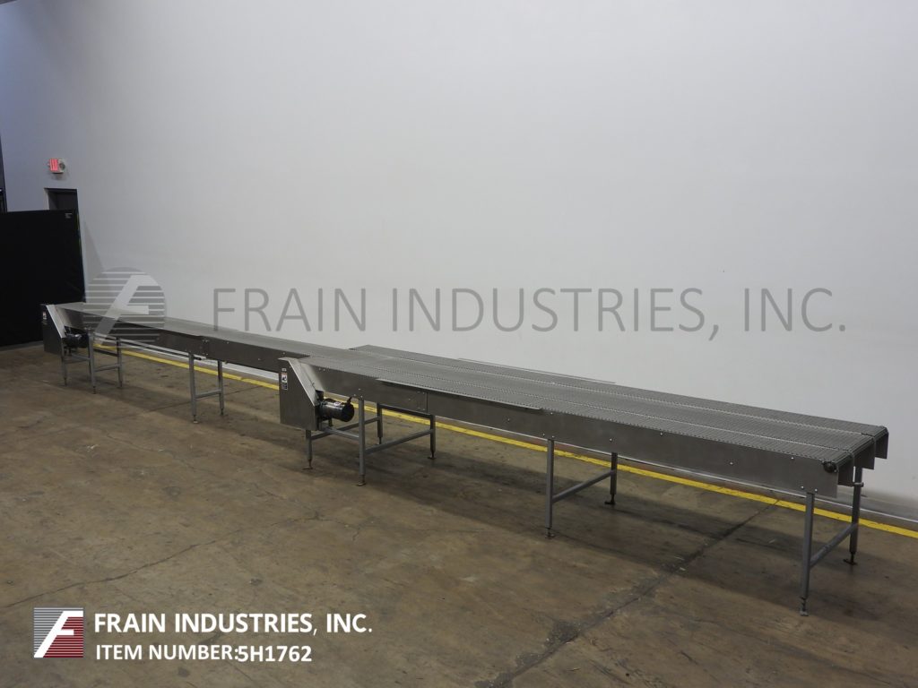 15" wide x 21.6' long, LeMatic, Stainless Steel, table top belt accumulation conveyor - Image 5
