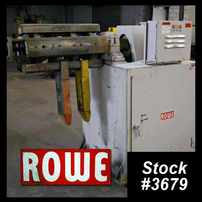 7500 lb. Rowe #7520-DSJ, motorized single coil reel, 20" width, 60" outside dimensions, 16"-20" ID, #3679 - Image 1