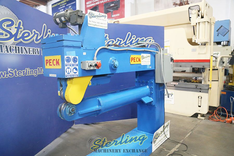 Peck, weld planisher, 60" capacity, 44.5" floor to roller, 38.5" top of base to roller, #A5463 - Image 9