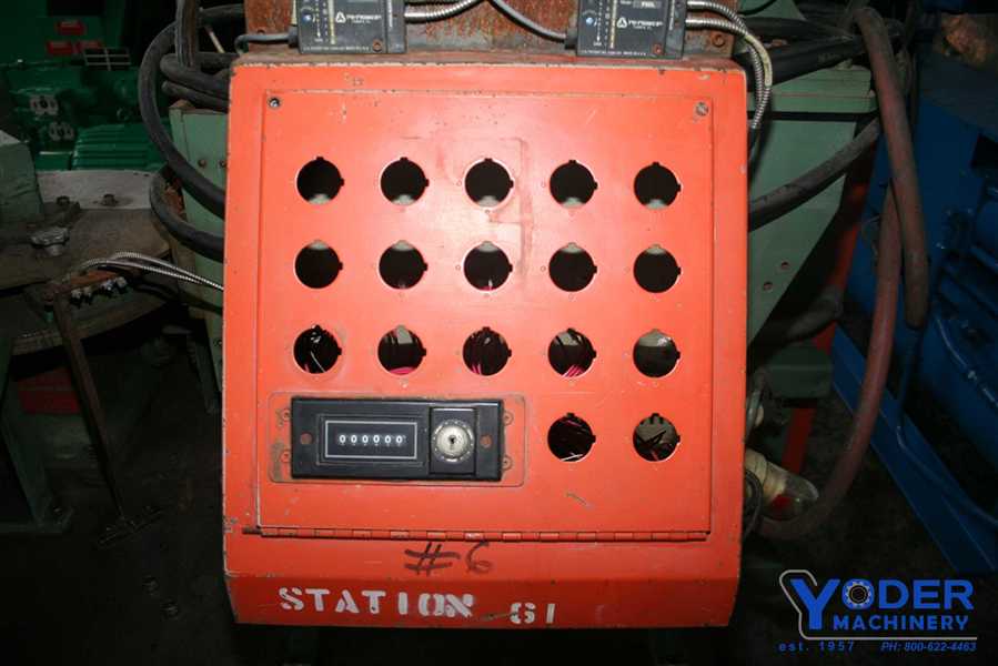 Burr Oak #SRM-FI-9, sizing & ring machine, 8-station power index, 1986, #54017 - Image 10