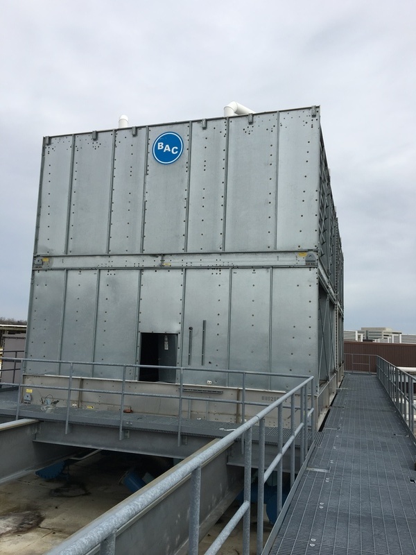 985 Ton, Baltimore Aircoil 3985C, Stainless hot & cold water basin