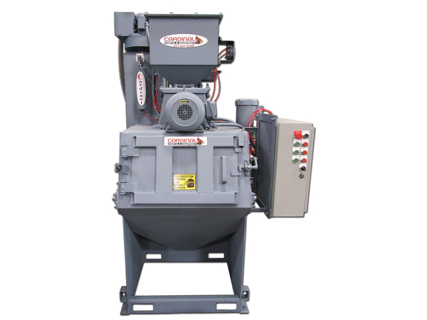 2 cu.ft. Cardinal 200 Tumble Blast, 5 HP Direct Drive Blast Wheel, New - Image 1