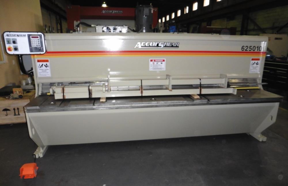 .25" x 10' Accurshear #625010, hydraulic shear, 16 hold downs, 10' squaring arm, new, #3202 - Image 2