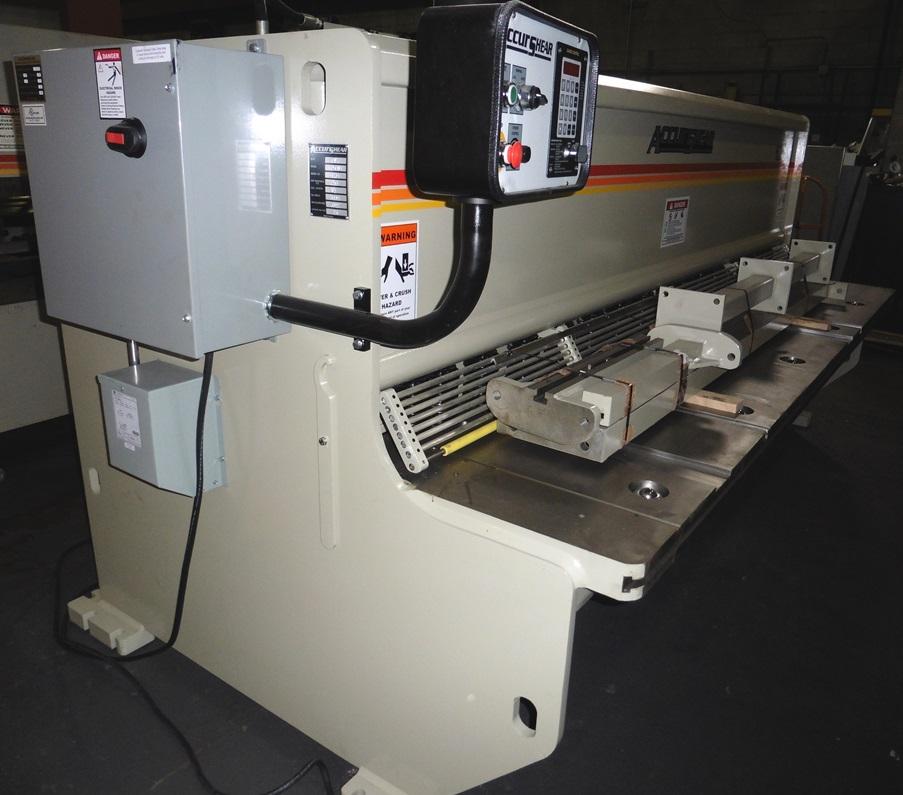 .25" x 10' Accurshear #625010, hydraulic shear, 16 hold downs, 10' squaring arm, new, #3202 - Image 5