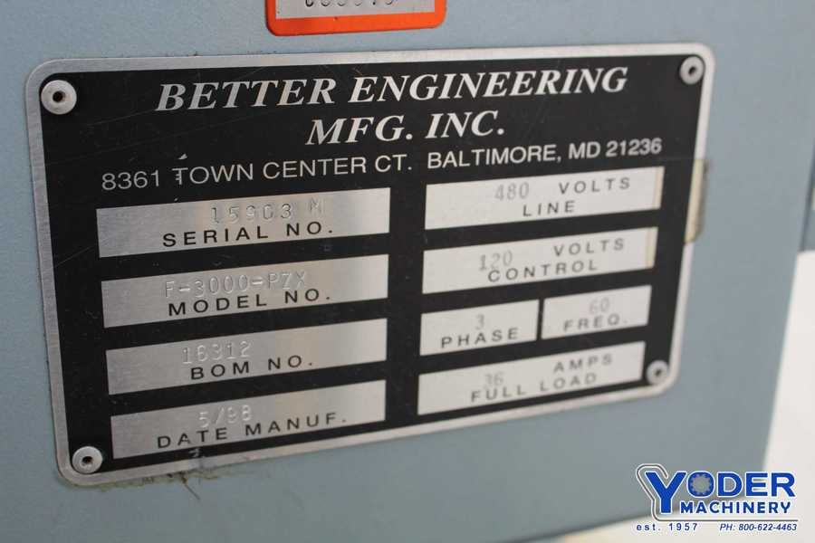 Better Eng. #F3000-PZY, parts washer, serial #15963, #71594 - Image 4