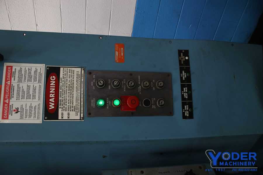 55 Ton, Niagara #HB-55-4-6, hydraulic, 6' overall, 54" between housing, 5 HP, Automec 1000 CNC Back Gauge - Image 4