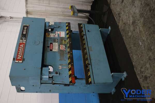 55 Ton, Niagara #HB-55-4-6, hydraulic, 6' overall, 54" between housing, 5 HP, Automec 1000 CNC Back Gauge - Image 10