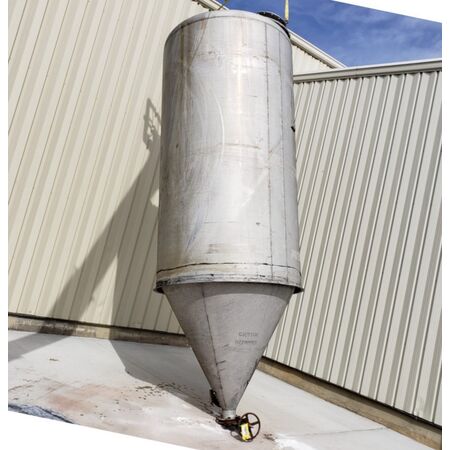 Brismet #T-6061-T6-ALUM, aluminum powder silo, 350 cu.ft., bristol metal, 1973, #16675 - Image 1