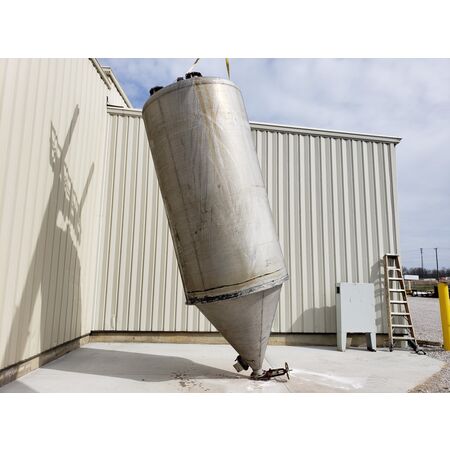 Brismet #T-6061-T6-ALUM, aluminum powder silo, 350 cu.ft., bristol metal, 1973, #16675 - Image 2