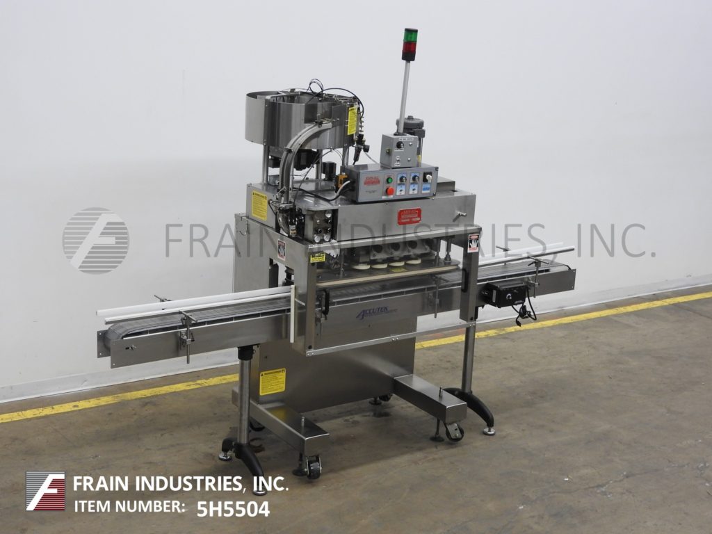 Kaps-All #FC8, Stainless Steel, 8 spindle capper, with 6" W x 120" L Delran conveyor, motorized capper head - Image 5