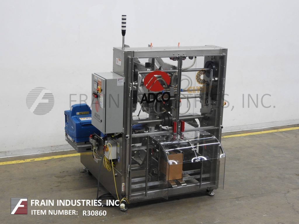 Adco #CTFL-440V, compact, automatic, Stainless Steel, single head, hot melt glue, tray former & sealer, 10-50 - Image 1
