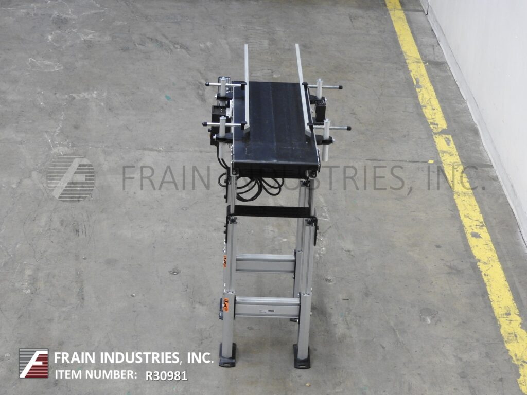 12" wide x 3' long, Dorner #2200, aluminum frame belt conveyor, 28"-36" H infeed/discharge, vari-speed - Image 3