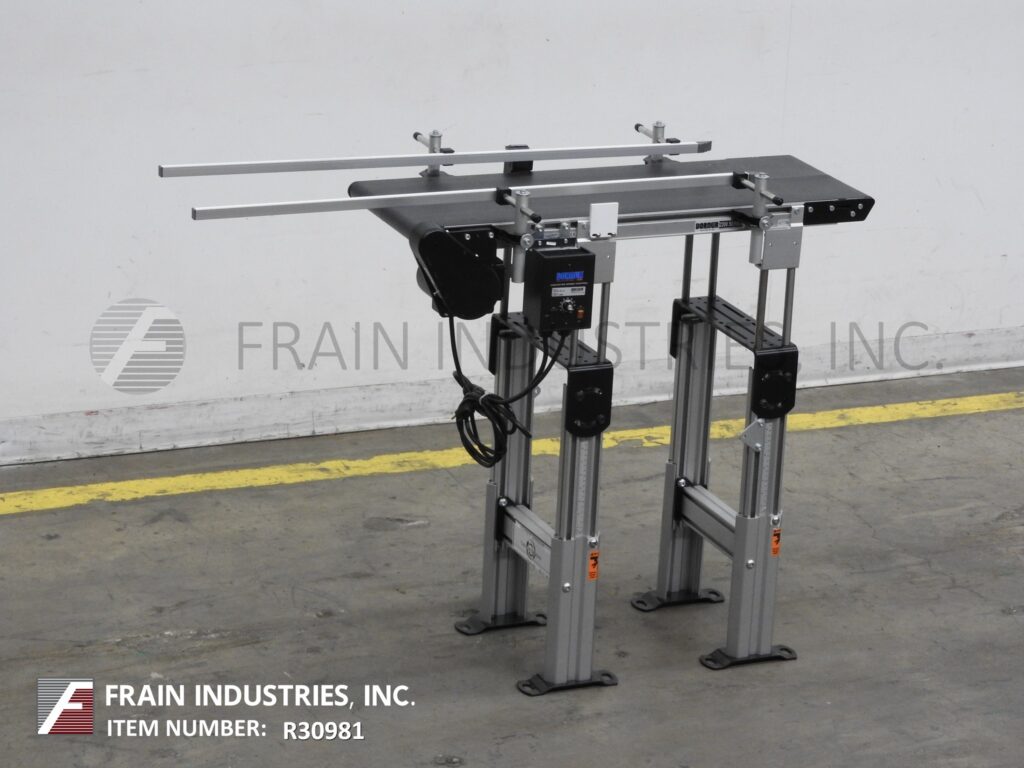 12" wide x 3' long, Dorner #2200, aluminum frame belt conveyor, 28"-36" H infeed/discharge, vari-speed - Image 5
