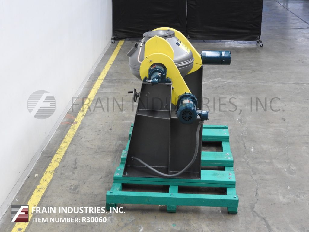 2.5 cu.ft. Patterson Pump #Conaform, Carbon Steel double cone vacuum dryer, bolt down cover, intensifier, 6" - Image 3