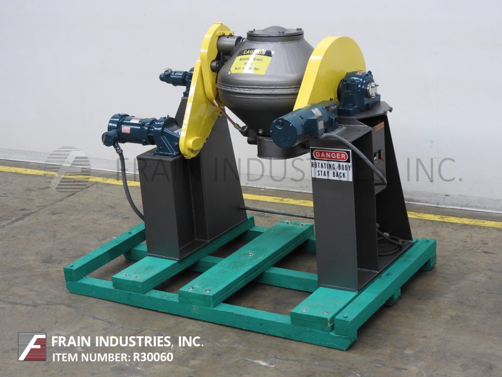 2.5 cu.ft. Patterson Pump #Conaform, Carbon Steel double cone vacuum dryer, bolt down cover, intensifier, 6" - Image 5