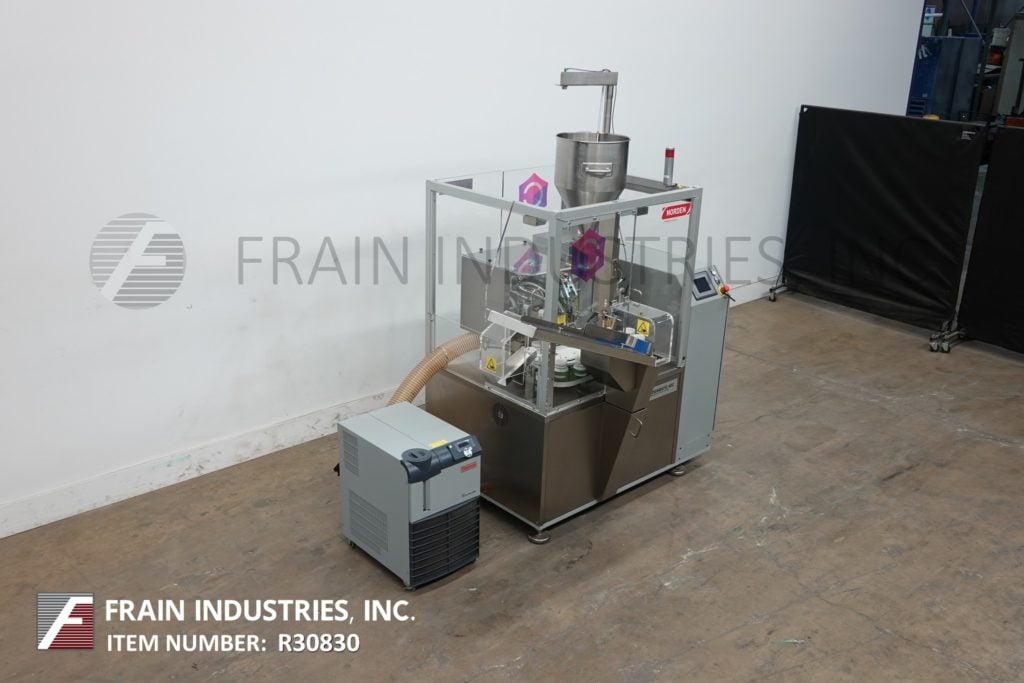 Norden #602, automatic, hot air, plastic or laminate tube filler & sealer, 10-60 tubes per minute, 18 pocket - Image 4