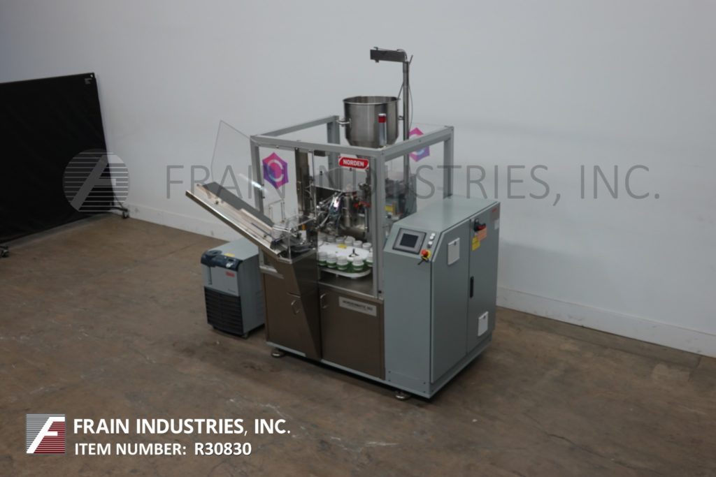Norden #602, automatic, hot air, plastic or laminate tube filler & sealer, 10-60 tubes per minute, 18 pocket - Image 5