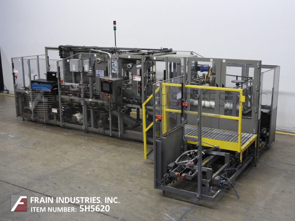 Douglas #DLT, automatic, continuous motion, horizontal, tray former, loader & hot melt glue sealer, 5-75 - Image 1