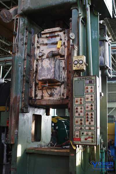 500 Ton, Verson #E-S1-500-SP, SSSC press, 10" stroke, 37" Shut Height, air clutch & brake, #62393 - Image 7