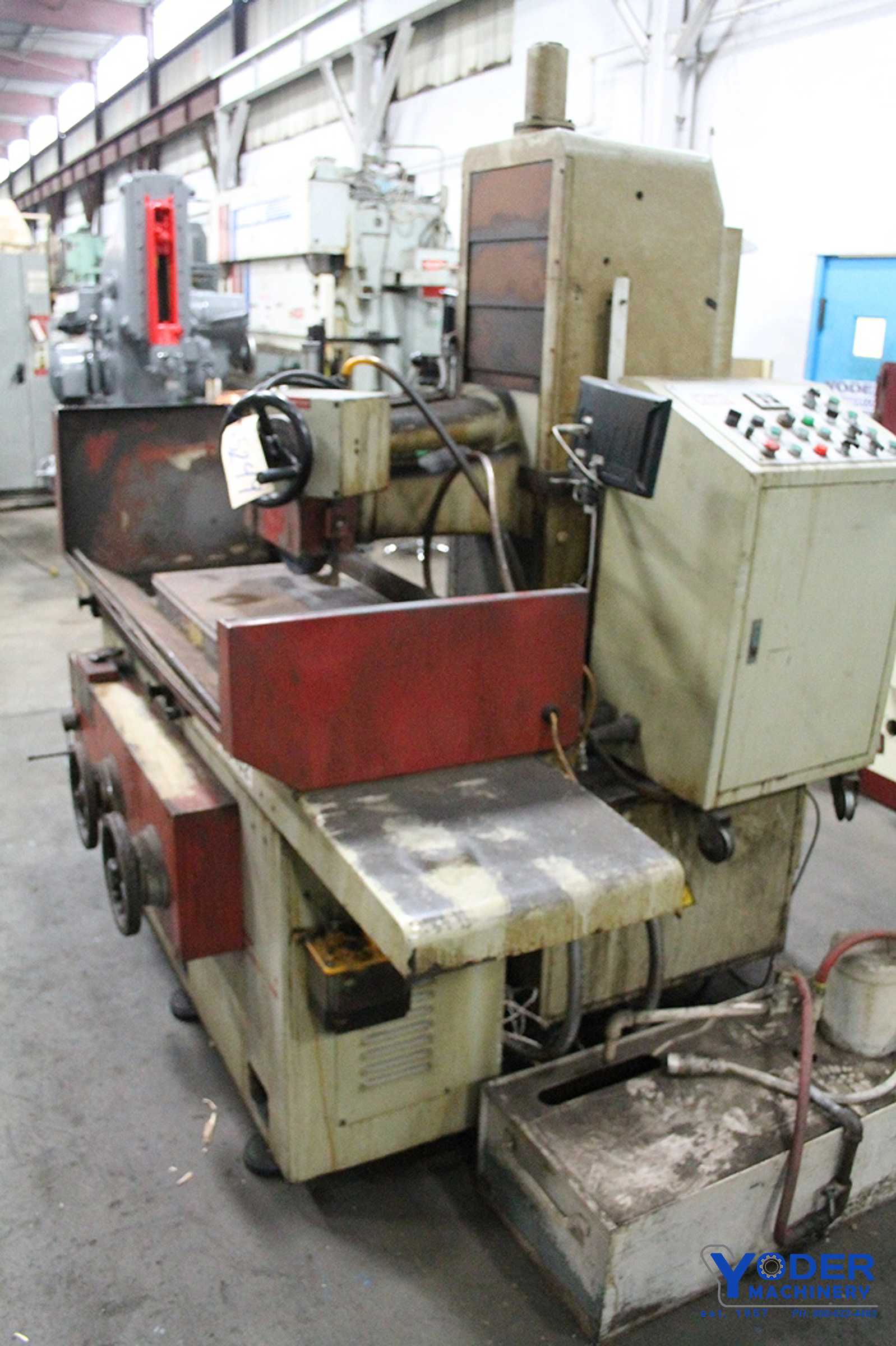 16" x 28" Kent #KGS-407AHD, hydraulic grinder, 16" x28" mag chuck, Newall 2-Axis digital read out, #65249 - Image 8